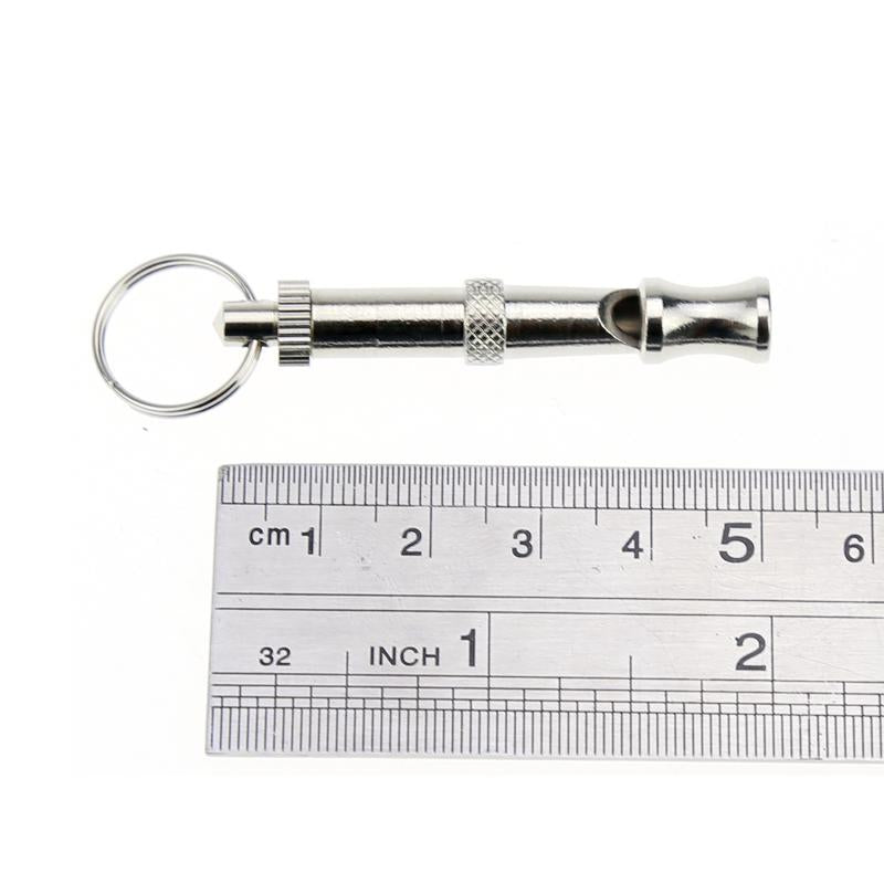 5.5X1X1Cm Pet Training Whistle Home Adjustable Stainless Steel Sound Training Stop Barking-Quiet Adjustable Frequency Ultrasound
