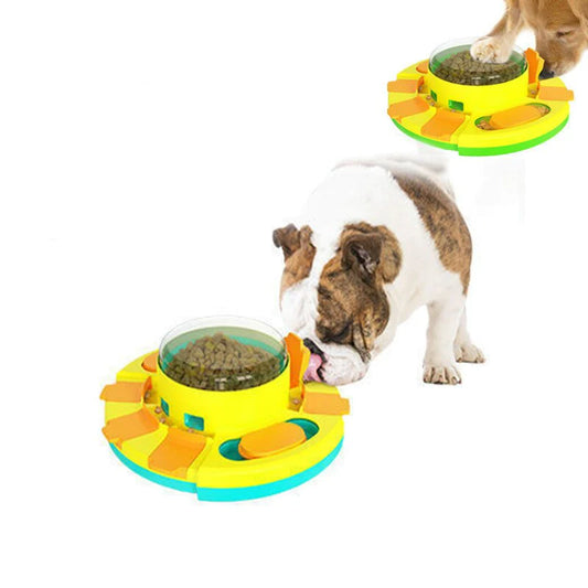 Dog Puzzle Toy Pet Feeder Improve IQ Training Interactive Food Game Toys Manual Press Cat Food Dispenser Feeder Pet Accessories