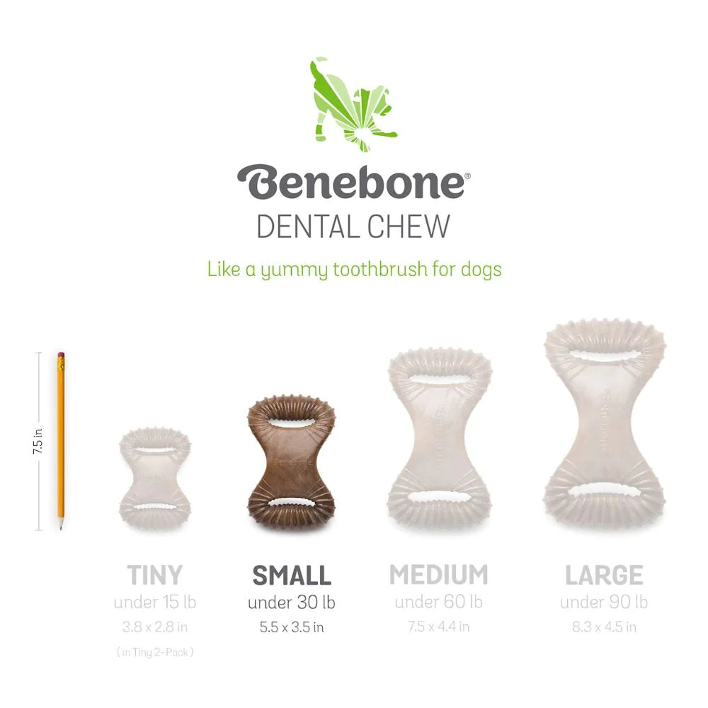 Benebone Dental Chew Peanut Dog Chew Toy