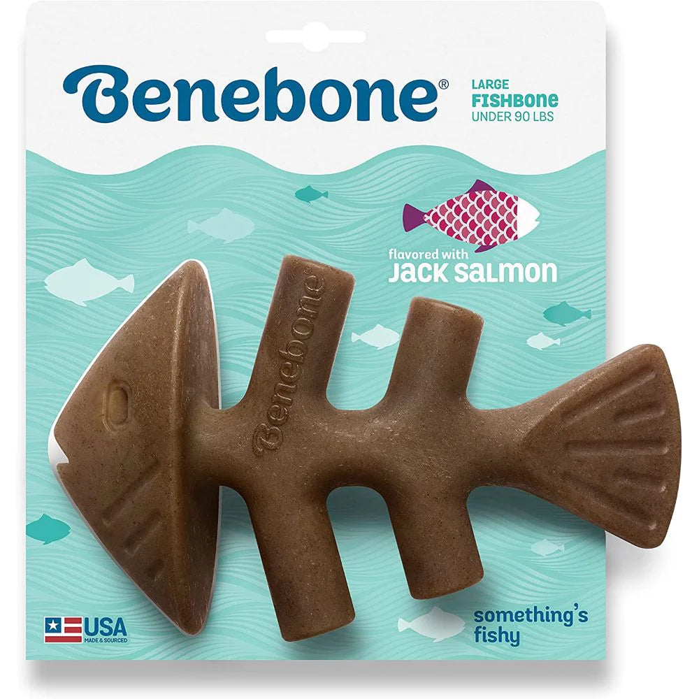Benebone Fishbone Dog Chew Toy