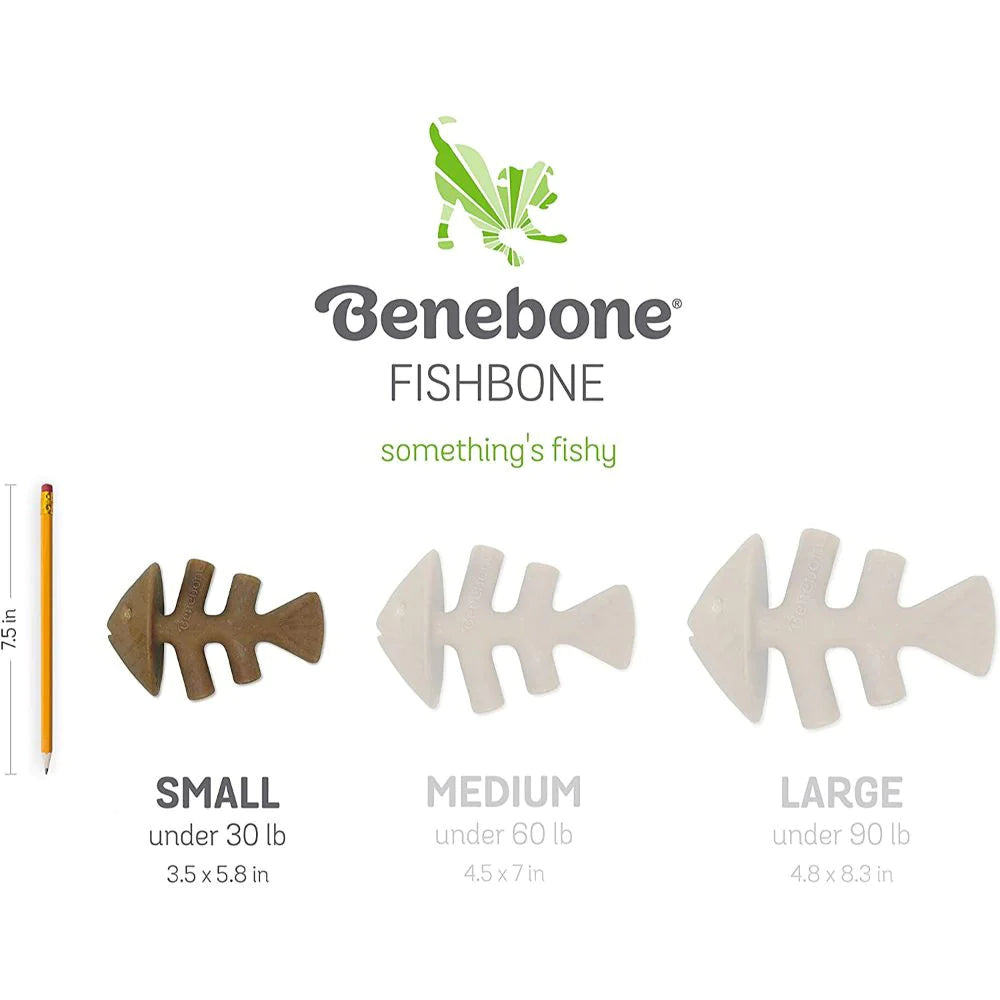 Benebone Fishbone Dog Chew Toy